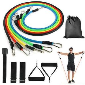 11Pcs Resistance Bands For Home Workout Exercise Yoga Crossfit Fitness Training